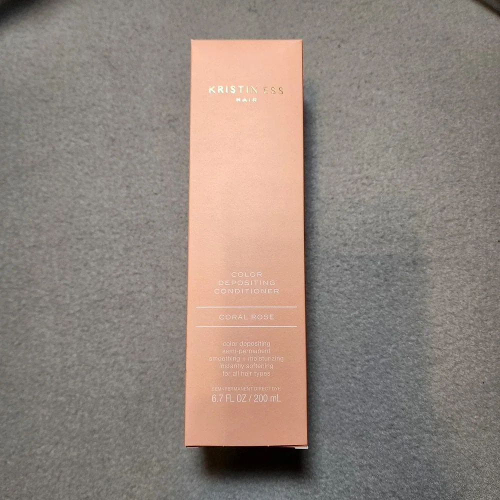 Kristin Ess Color Depositing Conditioner Coral Rose 6.7 fl oz Hair Made in‎ USA